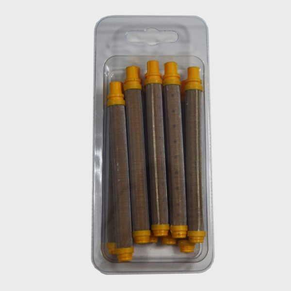 Filtri pistola - colore giallo -  100 mesh - confezione 100 pz.
